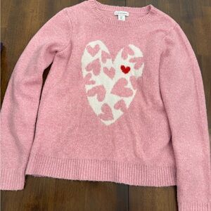 cupcakes & cashmere Pink Heart Sweater